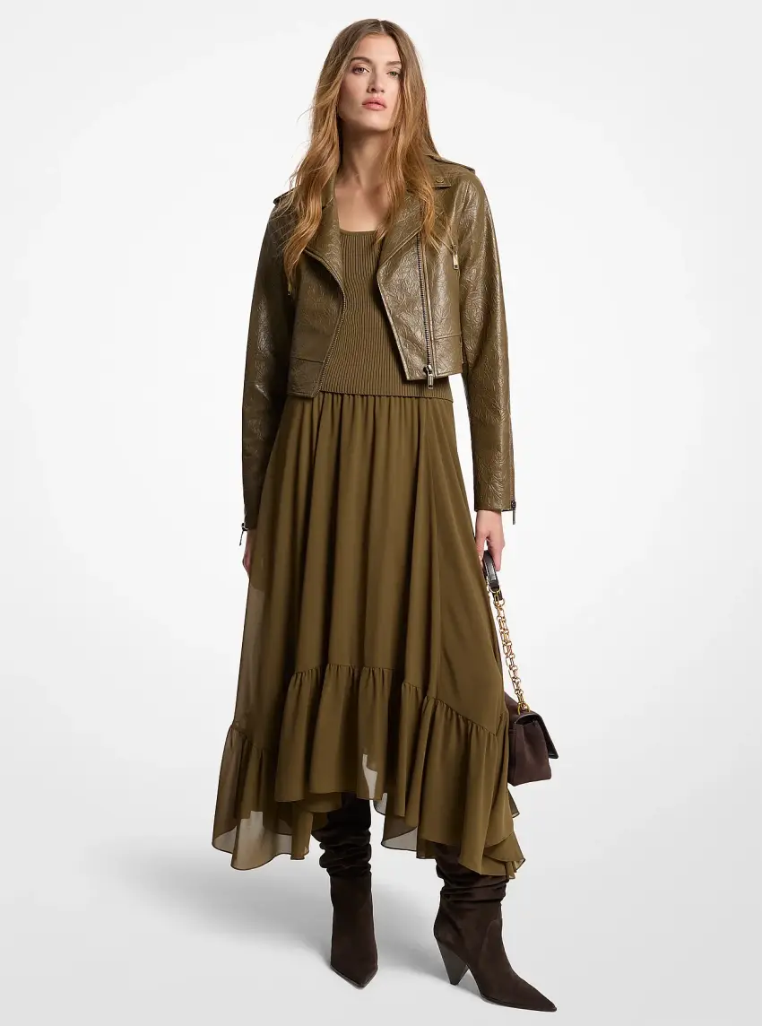 Georgette High-Low Skirt