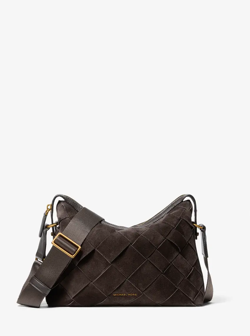 Nicholas Suede Crossbody Messenger