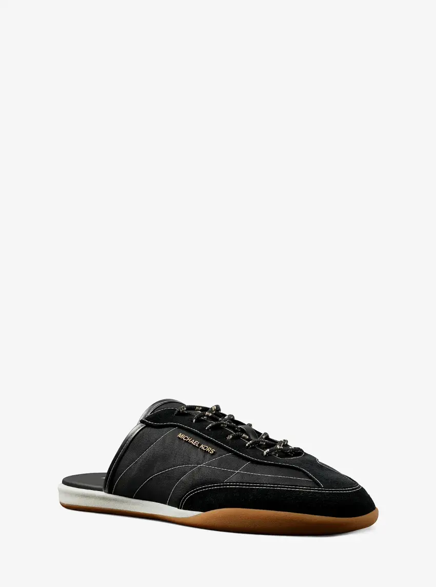 Nolan Nylon and Suede Mule