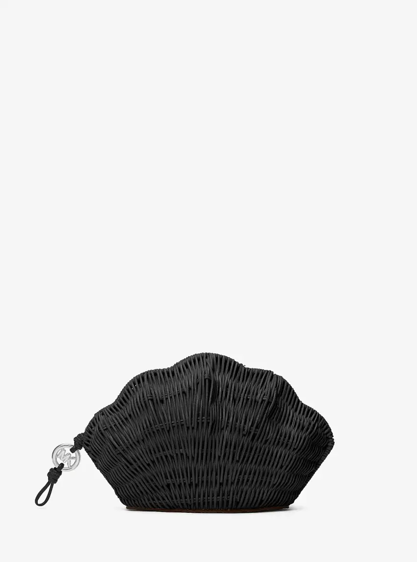 Shelly Rattan Clutch