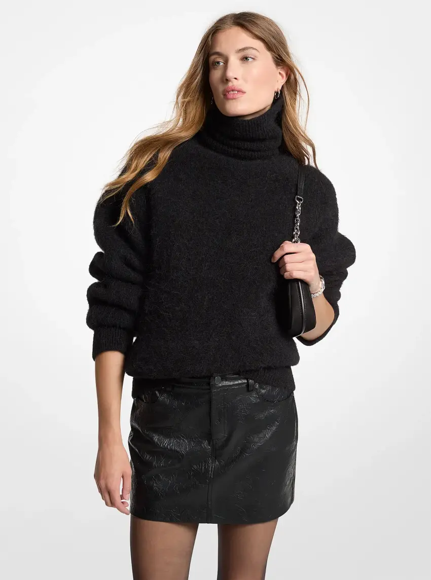 Textured Miniskirt