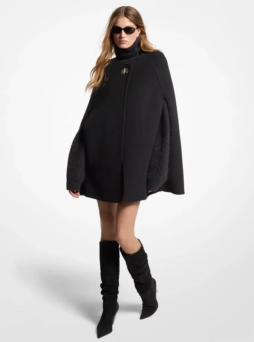 Wool Blend Cape